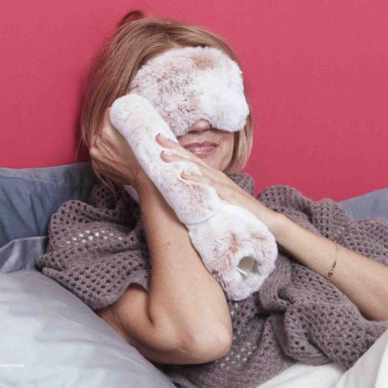 Sleep Mask - Luxury Rex Rabbit