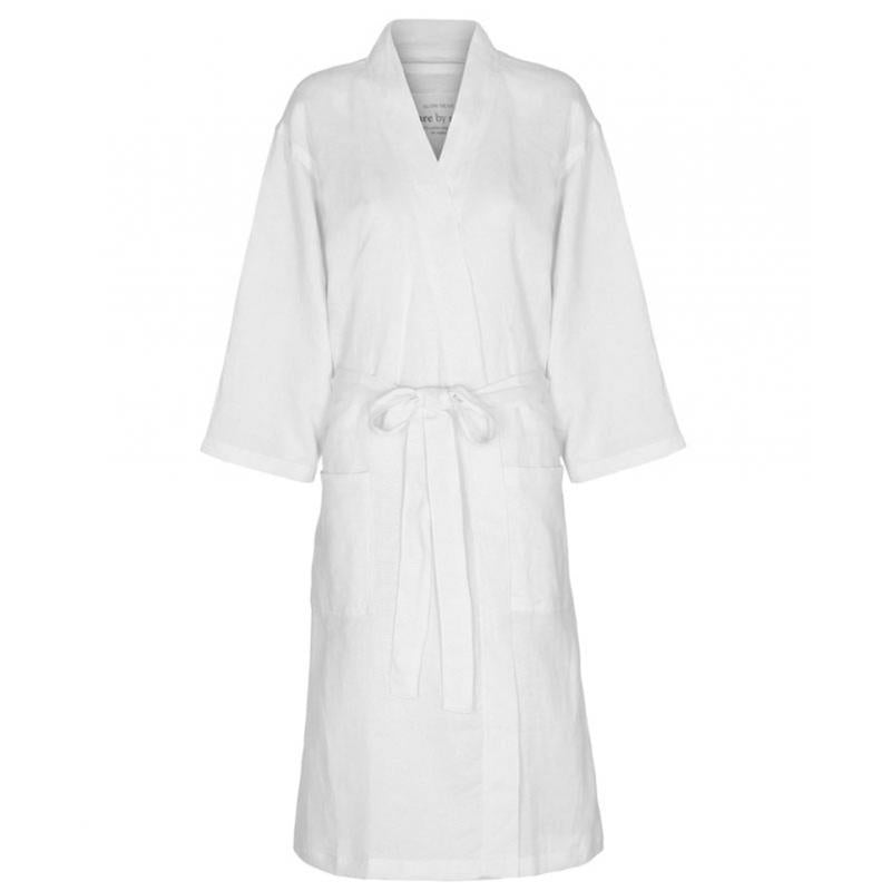 Bathrobe 100% Organic Linen and Cotton Linnea Kimono | Care by Me