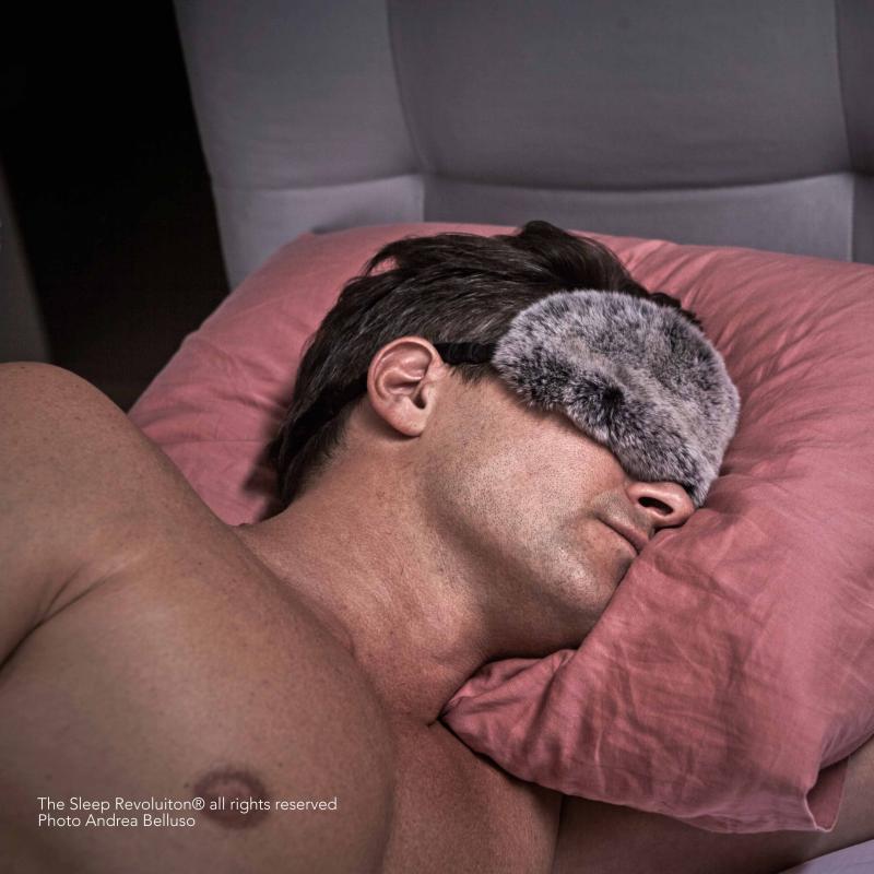Sleep Mask - Luxury Rex Rabbit