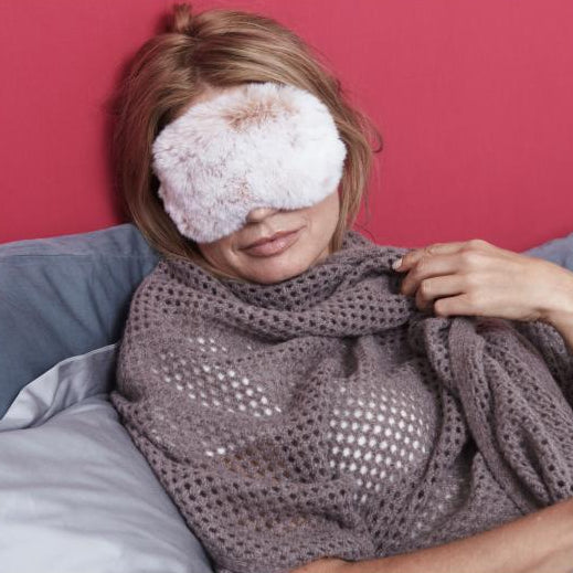 Sleep Mask - Luxury Rex Rabbit
