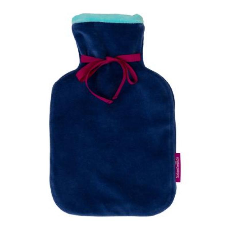 Hot Water Bottle with Soft Velour Cover