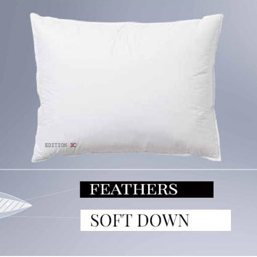 Kauffmann Pillow Low - Three Chamber Luxurious Down Pillow