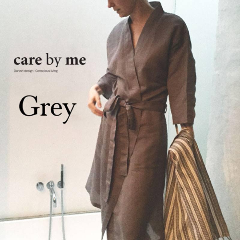 Bathrobe 100% Organic Linen and Cotton Linnea Kimono | Care by Me