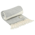 Pure Wool Throw 100% Organic- Solene plaid