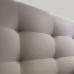 Headboard Optical Squares Dark Grey - Satin Cotton 90x95