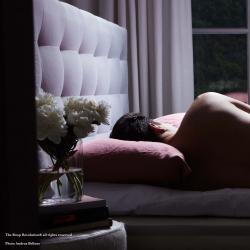 Headboard Optical Squares Dark Grey - Satin Cotton 90x95