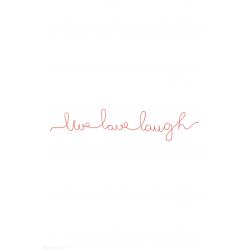 Wire Word Wall Art "live love laugh" 